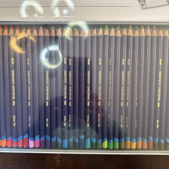 Derwent Inktense Art Ink Pencils 36 Colors Tin Set Watercolor Drawing & Painting - Picture 8 of 15